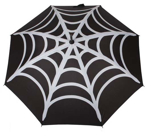 Gothic Attitude Spiderweb Umbrella - Kate's Clothing