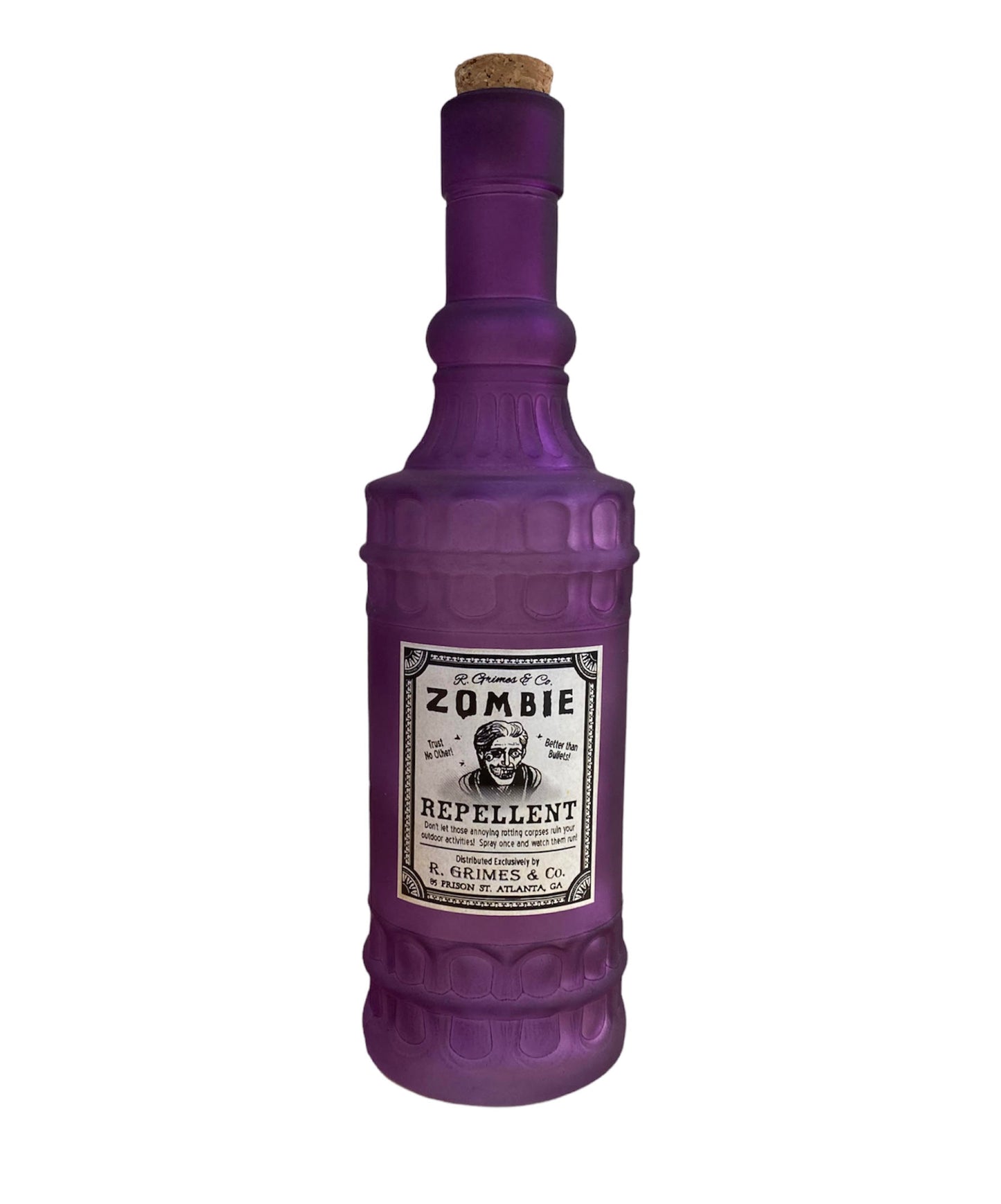 Gothic Gifts Zombie Repellent Glass Bottle with Cork Lid - Kate's Clothing