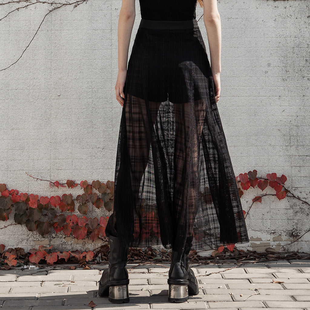 Punk Rave Radella Mesh Skirt - Kate's Clothing