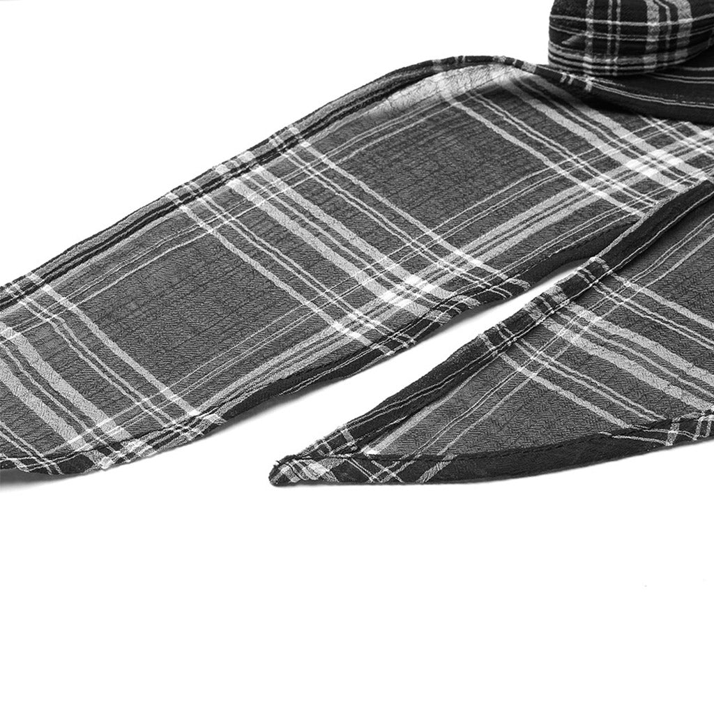Punk Rave Minka Chiffon Checked Shirt - Kate's Clothing