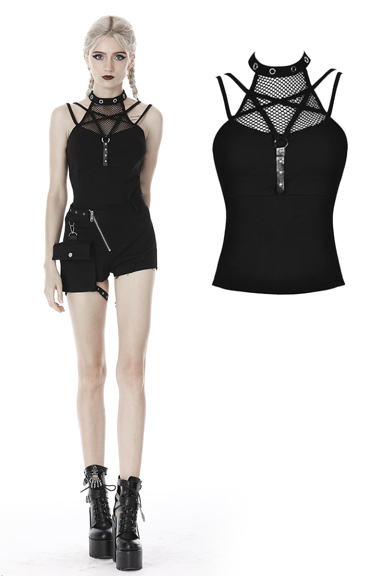 Dark In Love Enya Pentagram Top - Kate's Clothing