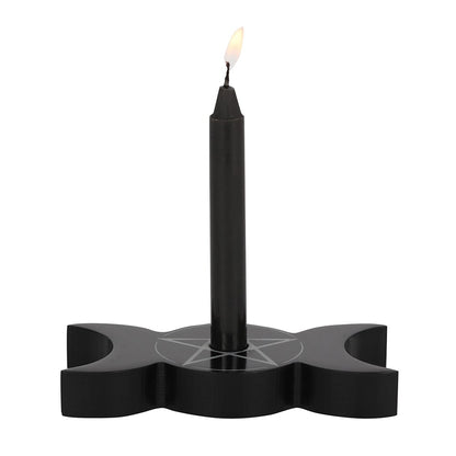 Gothic Gifts Triple Moon Spell Candle Holder - Kate's Clothing