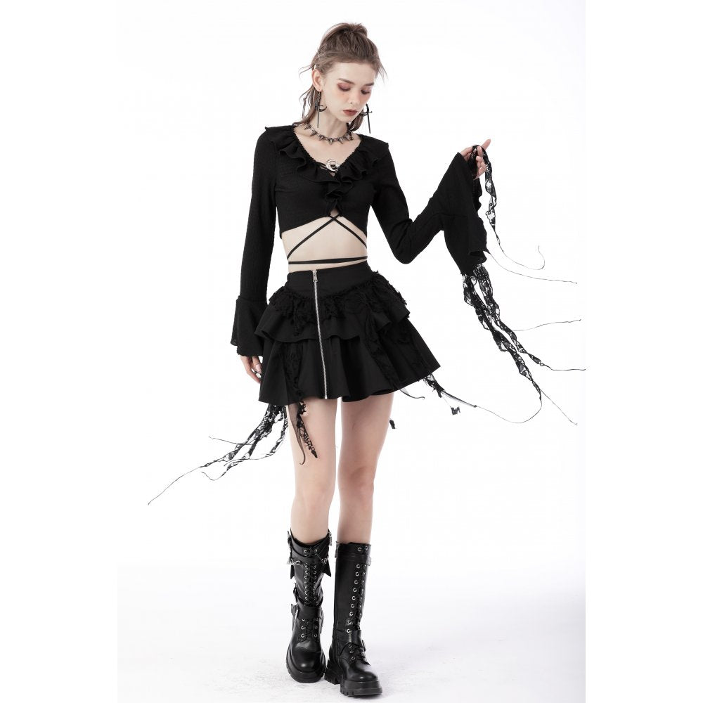 Dark In Love Widow Maker Mini Skirt - Kate's Clothing