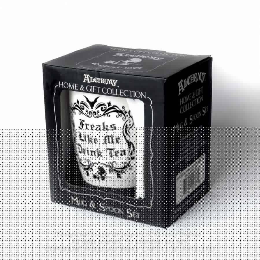 Alchemy Gothic Freaks Like Me: Mug and Spoon Set - Kate's Clothing