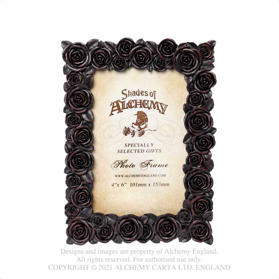 Alchemy Gothic Rose Black Photo Frame - Kate's Clothing