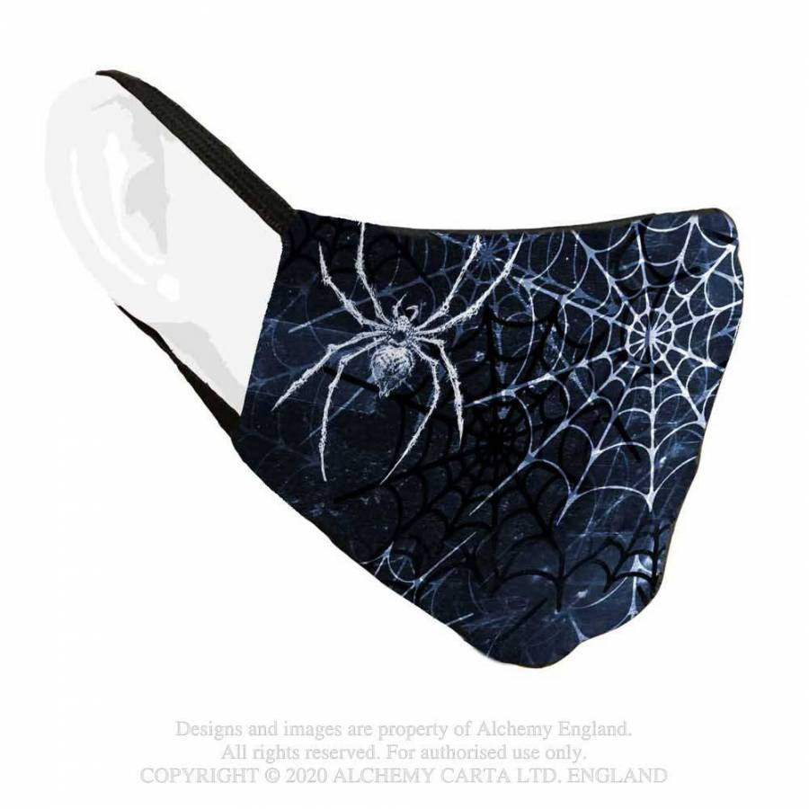 Alchemy Gothic Spidrasica's Web Face Mask - Kate's Clothing