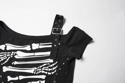 Punk Rave Lilith Skeleton T-shirt
