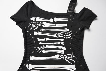 Punk Rave Lilith Skeleton T-shirt