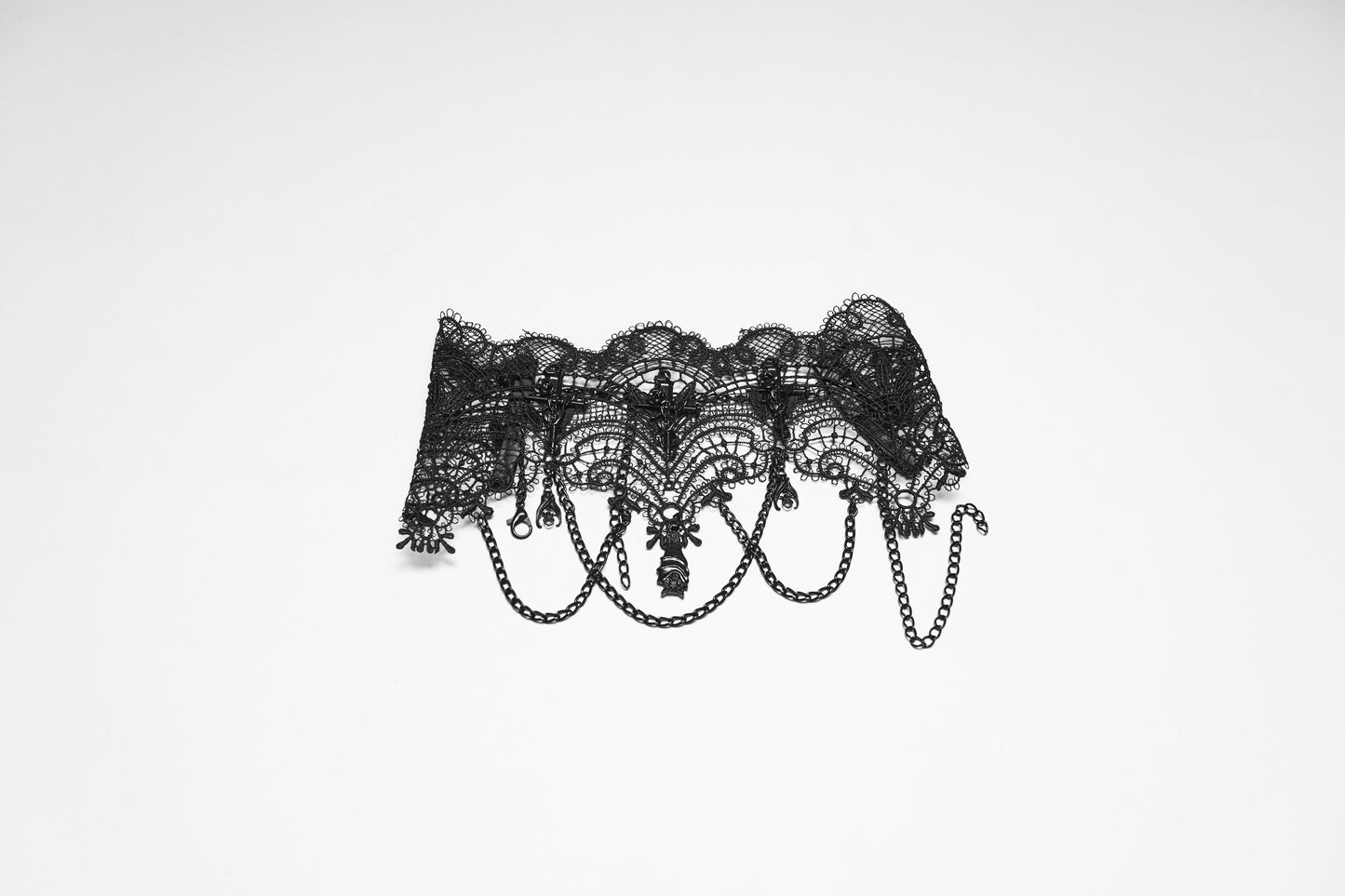 Punk Rave Goth Bat Necklace