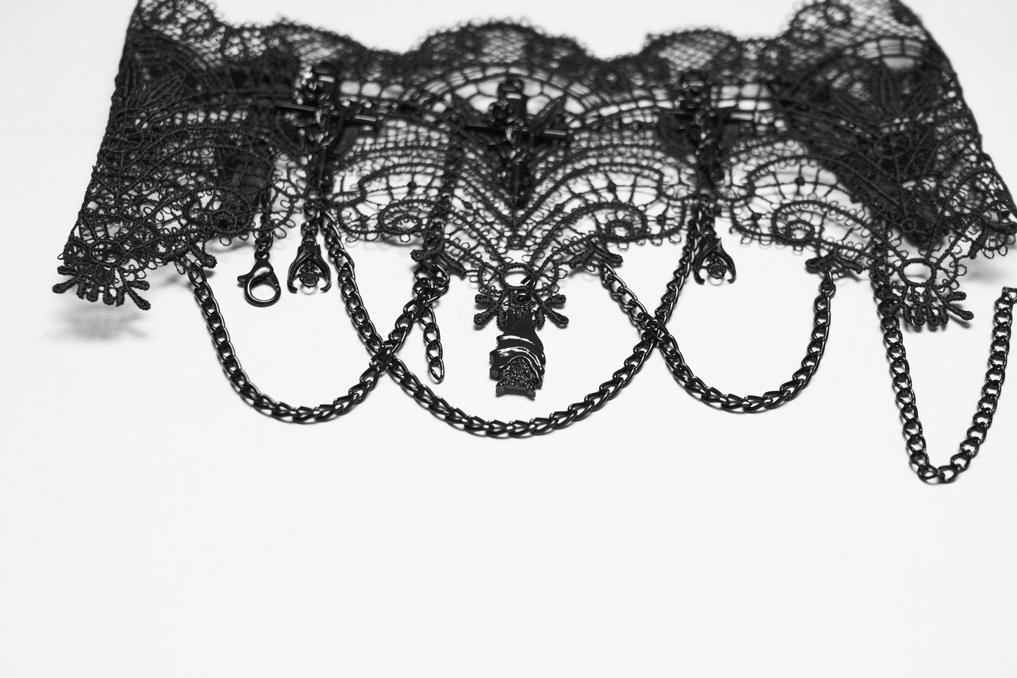 Punk Rave Goth Bat Necklace