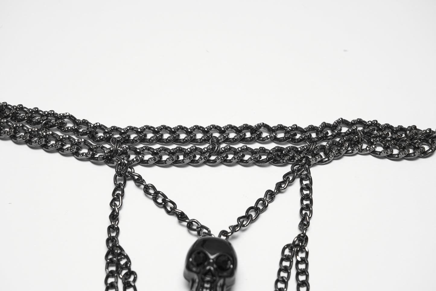Punk Rave Thanatos Skeleton Body Chain