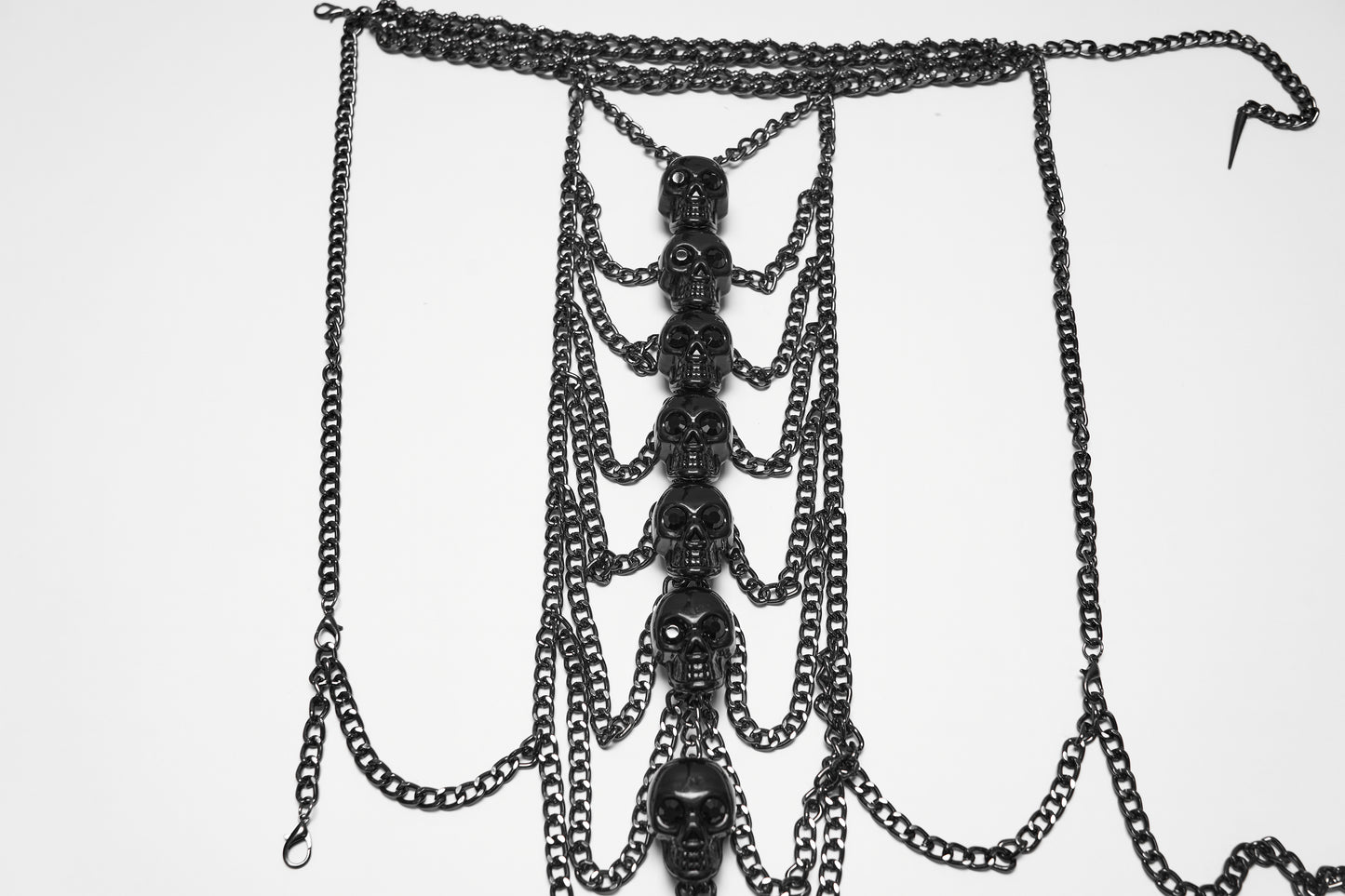Punk Rave Thanatos Skeleton Body Chain