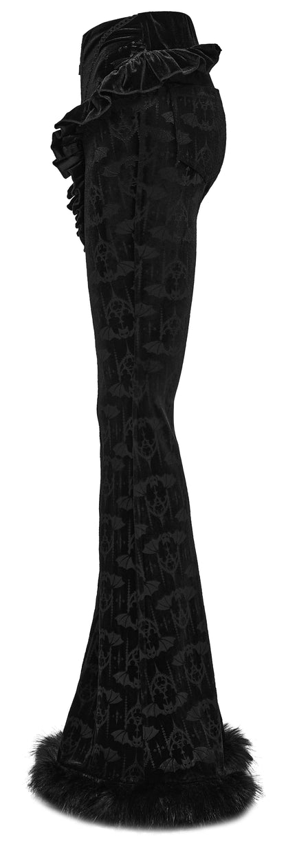 Punk Rave Vespera Bat Flared Trousers