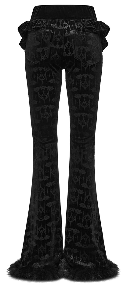 Punk Rave Vespera Bat Flared Trousers