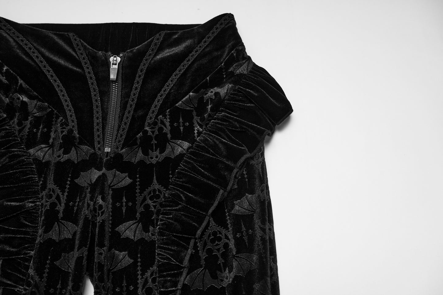 Punk Rave Vespera Bat Flared Trousers