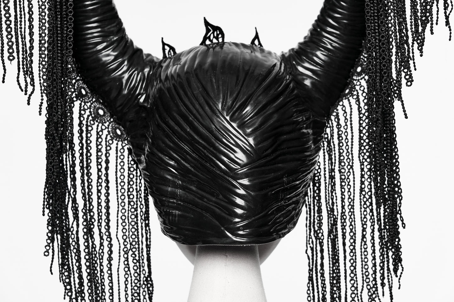 Punk Rave Morrigan Goth Magic Witch Horns Headpiece