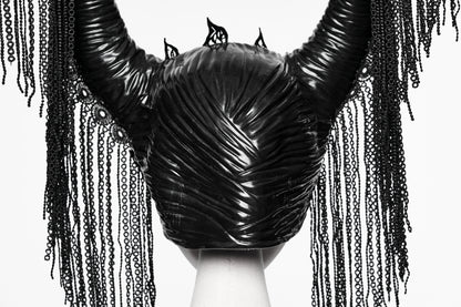Punk Rave Morrigan Goth Magic Witch Horns Headpiece