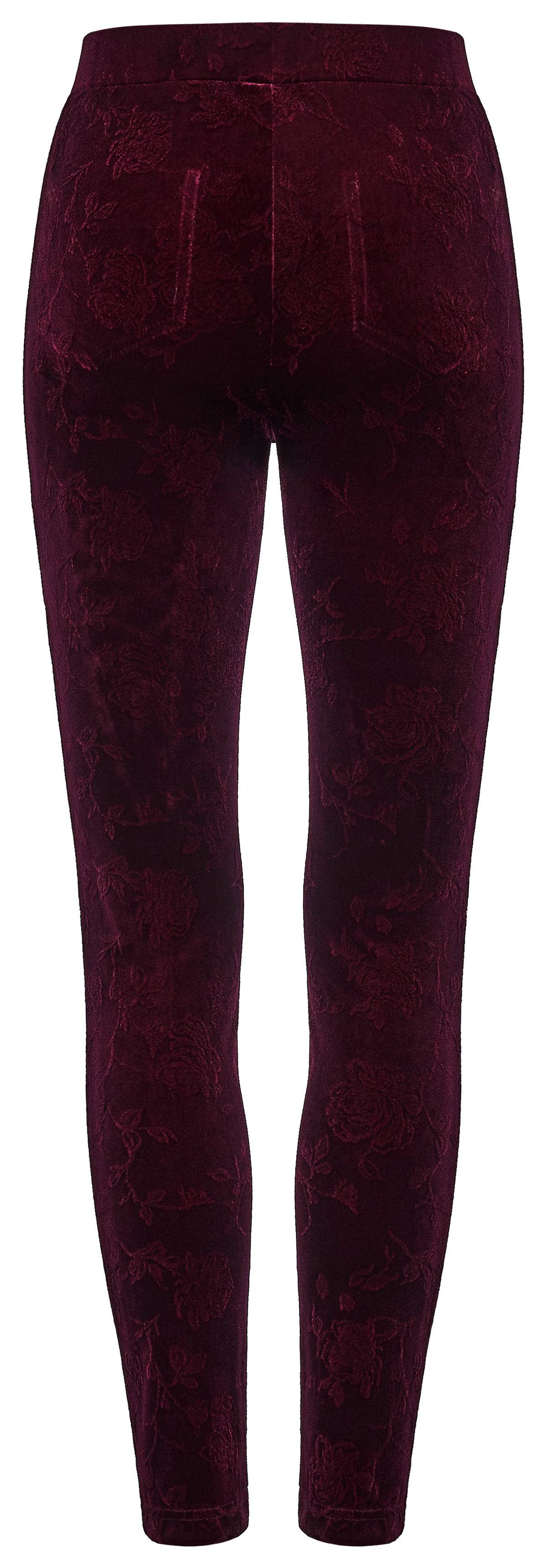Punk Rave Isolde Embroidered Velvet Leggings