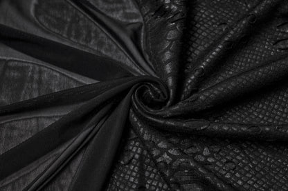 Punk Rave Seraphine Spinal Lace Panel Maxi Dress In Black