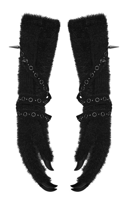 Punk Rave Freya Cat Paw Spike Gloves