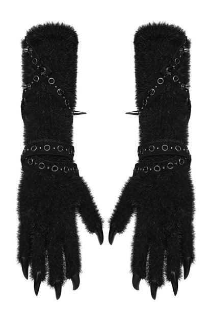 Punk Rave Freya Cat Paw Spike Gloves