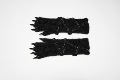 Punk Rave Freya Cat Paw Spike Gloves