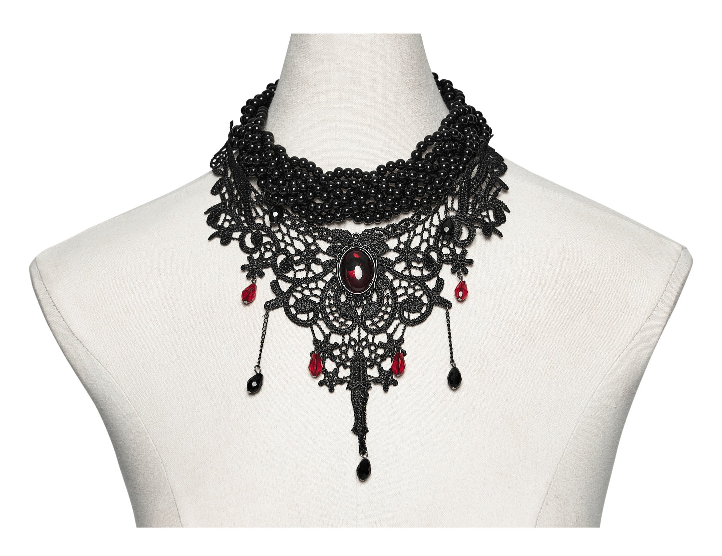 Punk Rave Carmilla Glamorous Goth Lace Choker