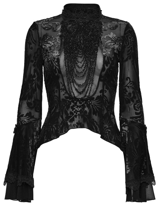 Punk Rave Seraphine Elegant Goth Blouse