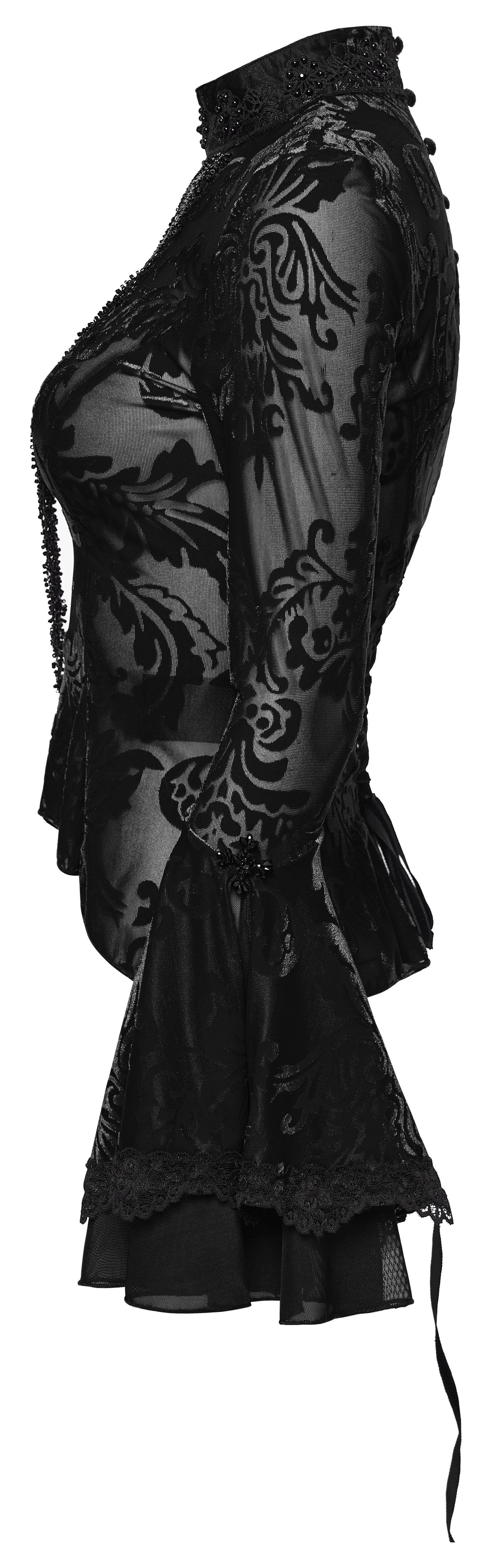 Punk Rave Seraphine Elegant Goth Blouse