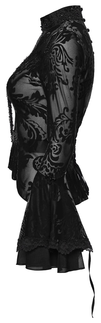 Punk Rave Seraphine Elegant Goth Blouse