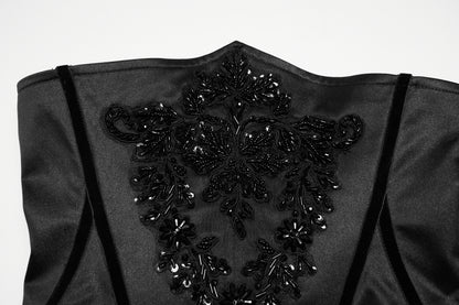 Punk Rave Elspeth Beaded Embroidered Corset
