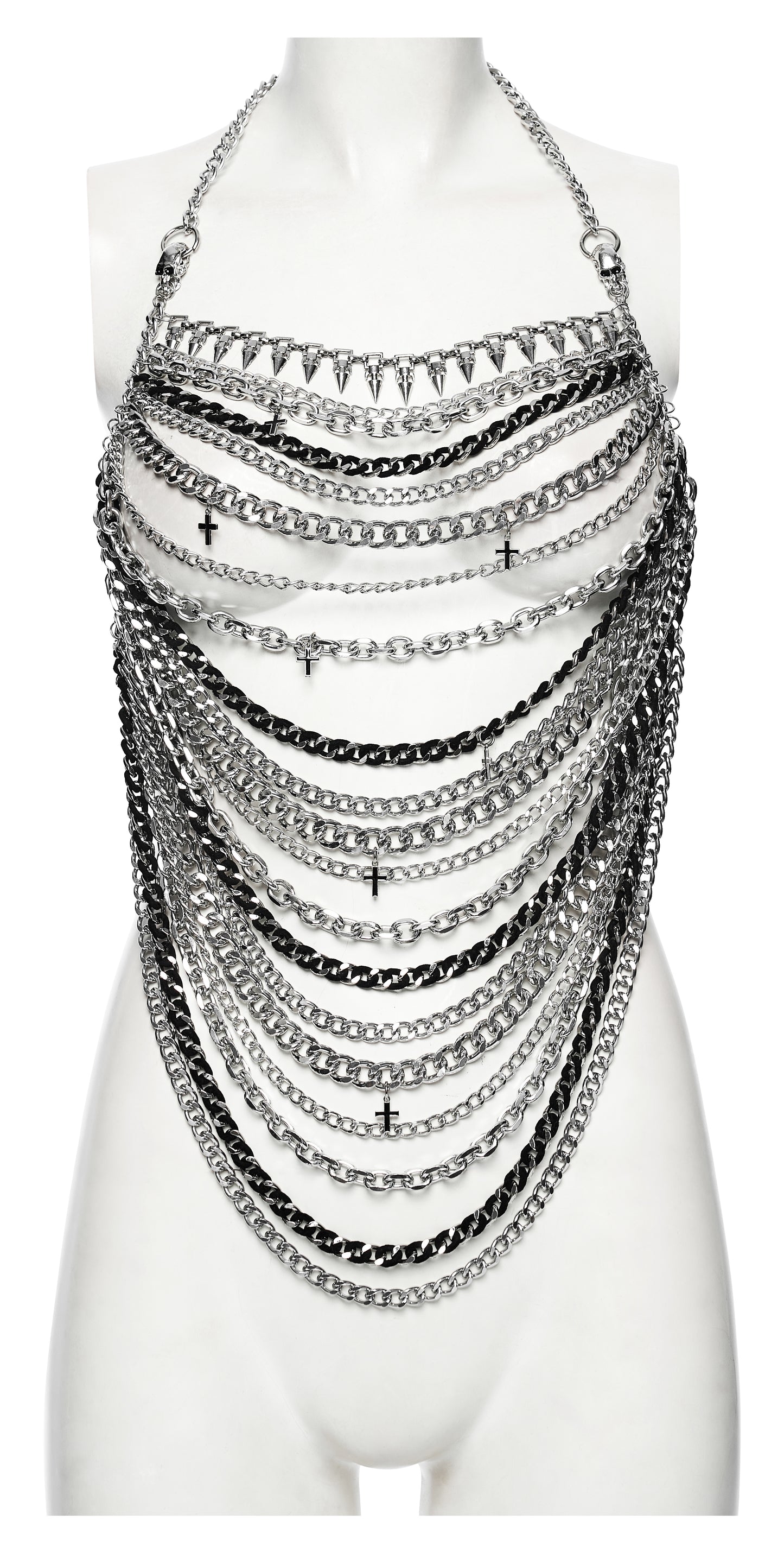 Punk Rave Valeraine Spike Metal Body Chain
