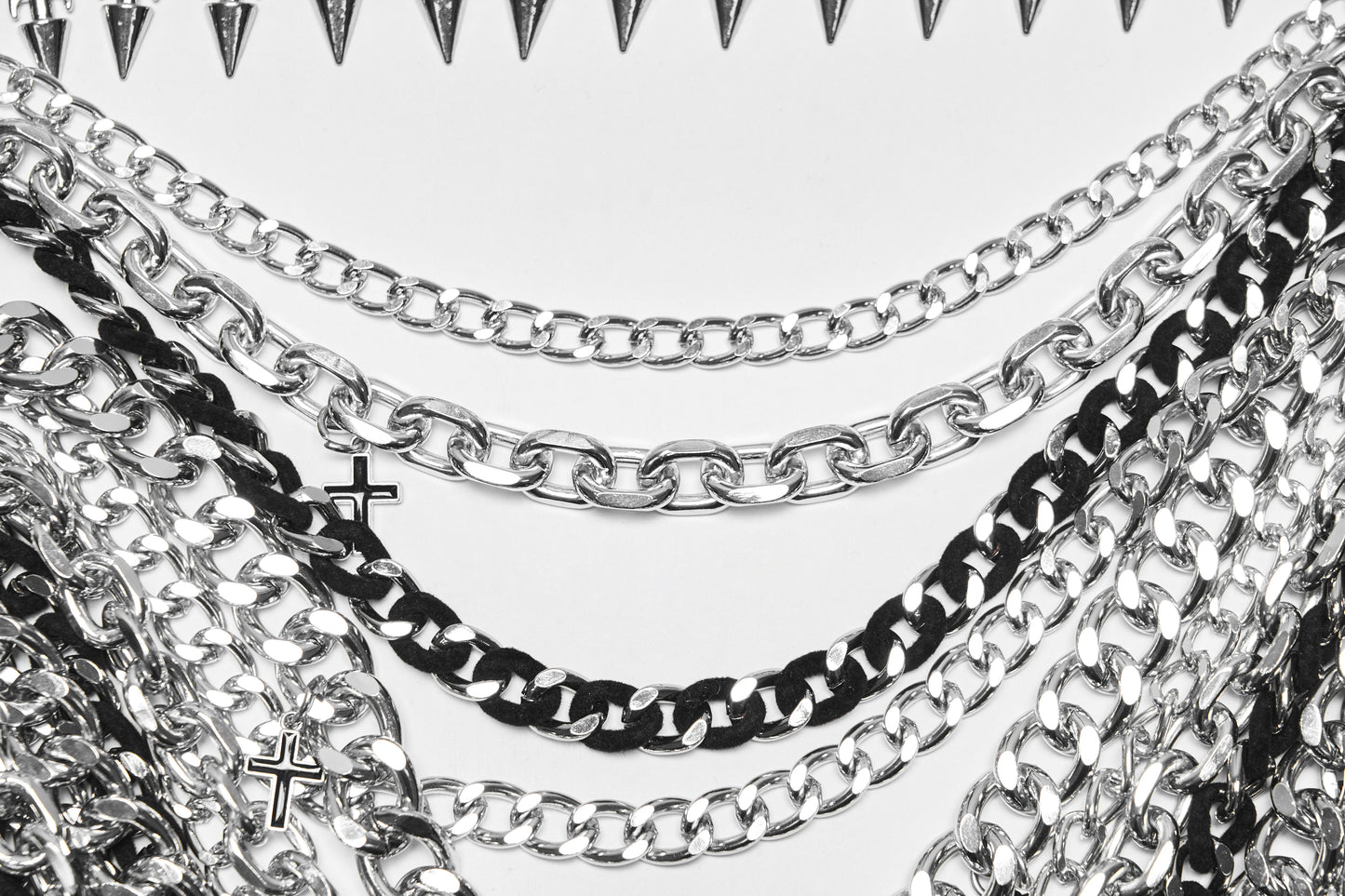 Punk Rave Valeraine Spike Metal Body Chain