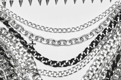 Punk Rave Valeraine Spike Metal Body Chain