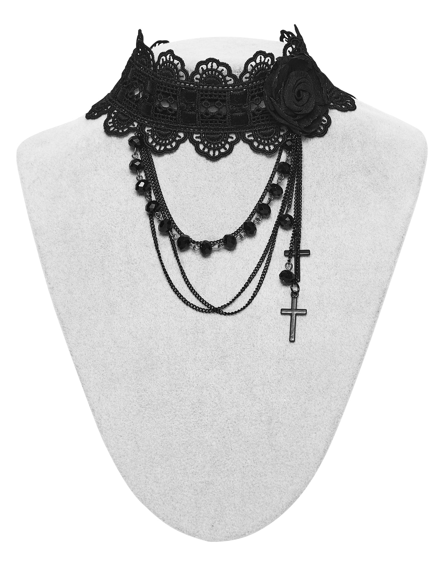 Punk Rave Melinoë Rose Beaded Choker