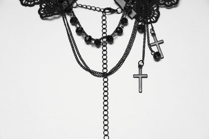 Punk Rave Melinoë Rose Beaded Choker