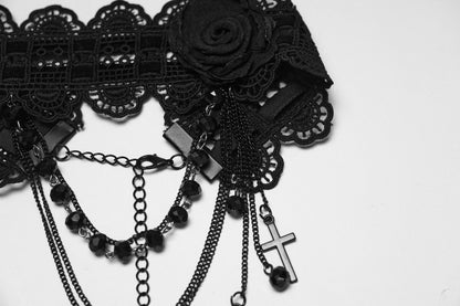Punk Rave Melinoë Rose Beaded Choker