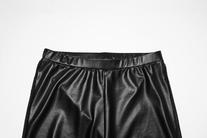 Punk Rave Hecate Faux Leather Mesh Leggings