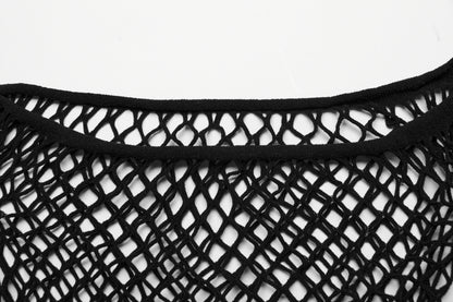 Punk Rave Vespera Off-Shoulder Fishnet Set