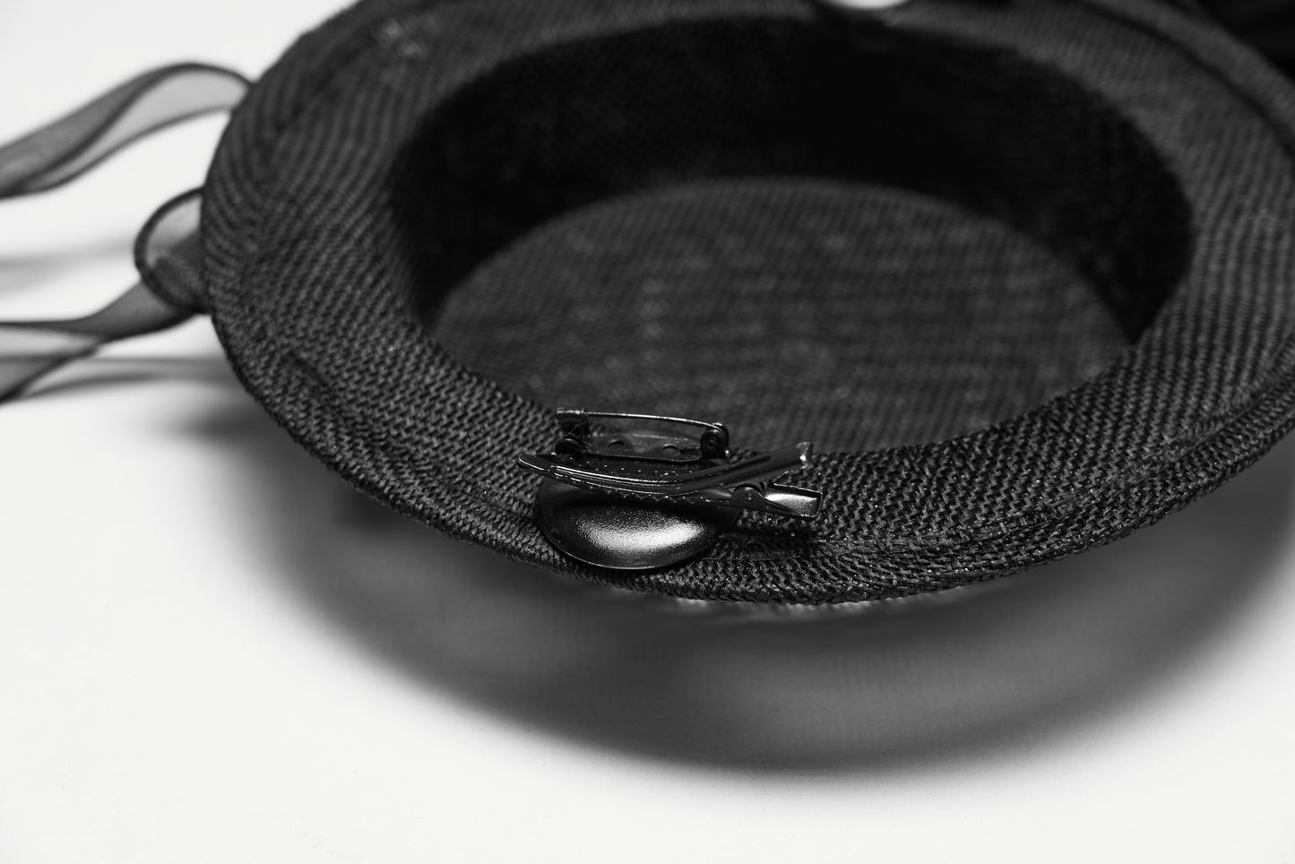 Punk Rave Goth Feather Ribbon Formal Hat