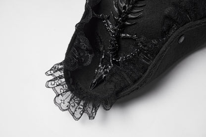 Punk Rave Goth Imprisoned Beast Bone Pirate Hat