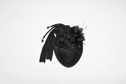 Punk Rave  Goth Rose Ribbon Formal Hat