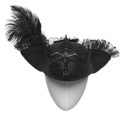 Punk Rave Goth Imprisoned Beast Bone Pirate Hat