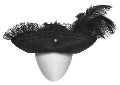 Punk Rave Goth Imprisoned Beast Bone Pirate Hat