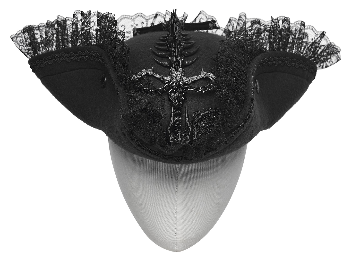 Punk Rave Goth Imprisoned Beast Bone Pirate Hat