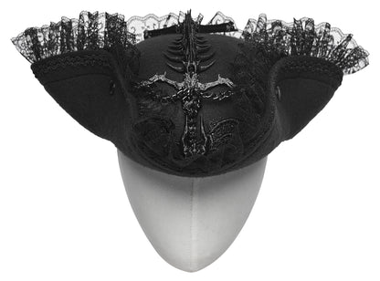 Punk Rave Goth Imprisoned Beast Bone Pirate Hat
