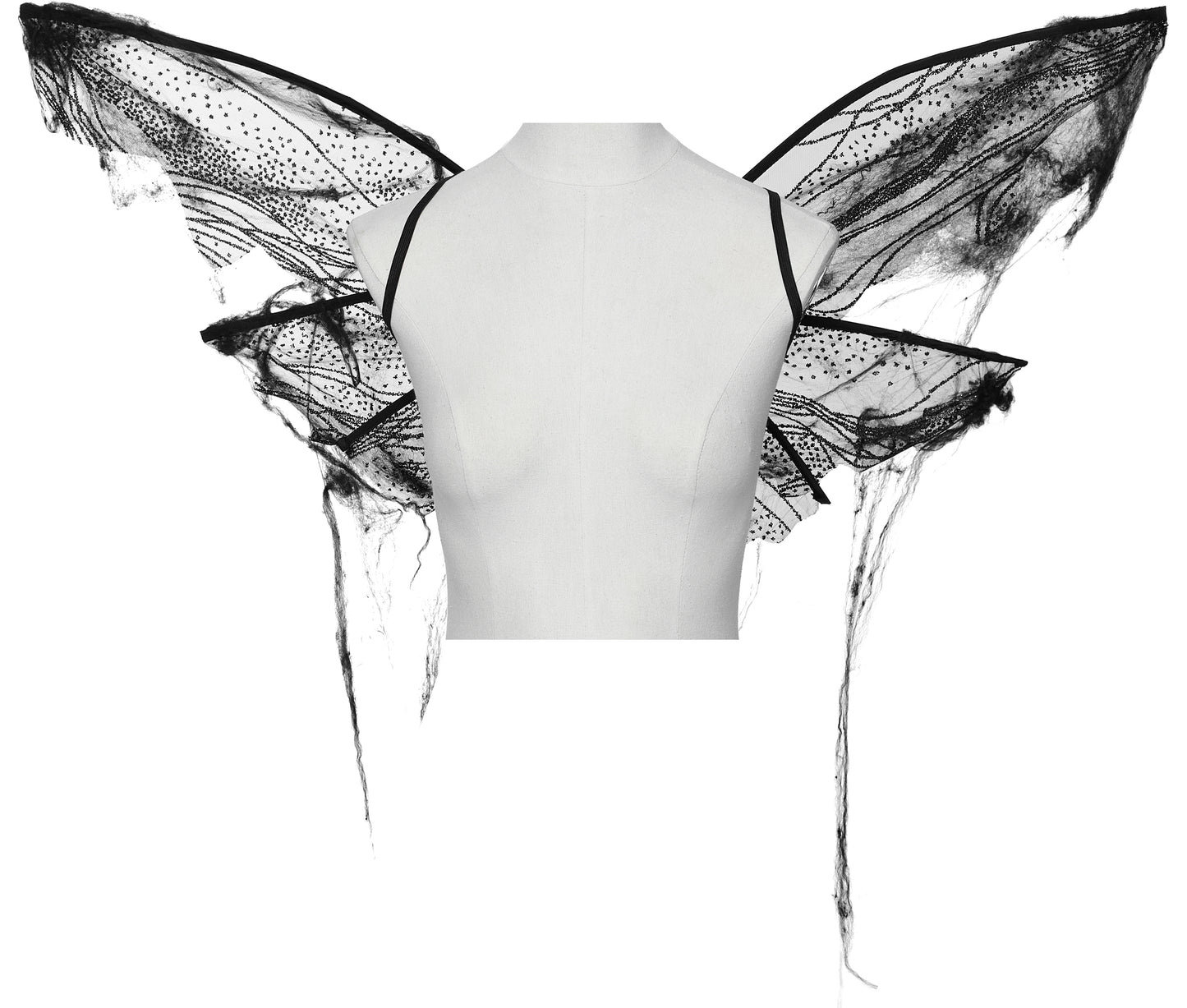 Punk Rave Morrigan Gothic Butterfly Wings - Black