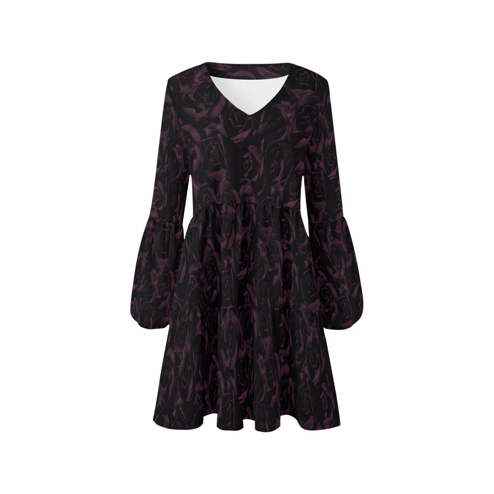 ANTIBrand Darkest Roses Tiered Dress