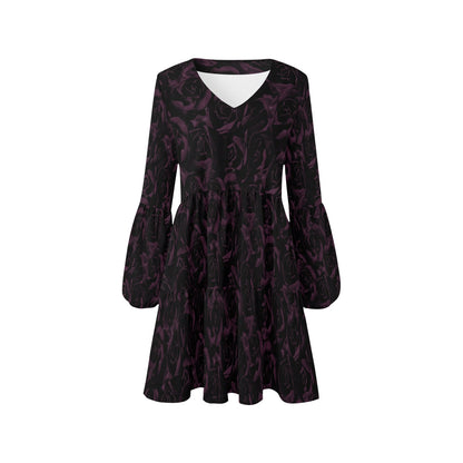 ANTIBrand Darkest Roses Tiered Dress