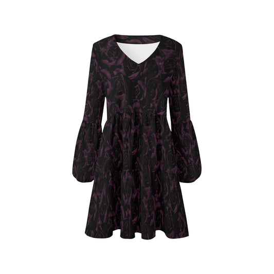 ANTIBrand Darkest Roses Tiered Dress